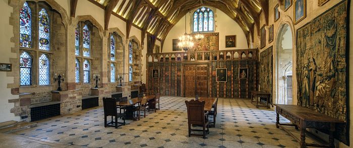 A real step back in time: the Great Hall of the castle. 